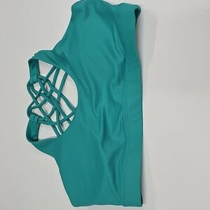 Constantly Varied Gear Butterfly Back Sports Bra, Teal, Size Small, CVG